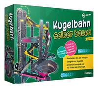 FRANZIS 67173 - Costruisci la tua pista per marmo con 143 pezzi in cartone, set completo con 9 palline, per bambini dagli 8 anni in su