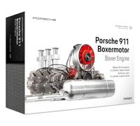 Franzis 67224 - Motore da Boxe Porsche 911, Kit da 290 Pezzi, Modello Funzionale Trasparente, Albero Motore Mobile, Pistoni e valvole, con Motore a 6 cilindri raffreddato ad Aria