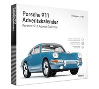 FRANZIS 67664 - Calendario dell'Avvento Porsche 911, modello in scala 1:43, con modulo audio e libro di accompagnamento a 52 pagine