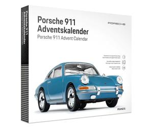 FRANZIS 67664 - Calendario dell'Avvento Porsche 911, modello in scala 1:43, con modulo audio e libro di accompagnamento a 52 pagine