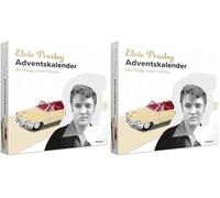 Franzis Elvis Presley 55120-7 Calendrier de l'Avent Convertible à l'échelle 1:38 avec Module sonore et Livre d'accompagnement Multicolore À partir de 14 Ans (Confezione da 2)