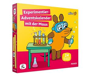 FRANZIS Experimentier-Adventskalender mit der Maus | 24 Experimente zum Staunen, Lachen und Rätseln | Ab 7 Jahren