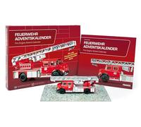 FRANZIS Feuerwehr Adventskalender: Mehrteiliges Metallmodell im Maßstab 1:43. Mit großformatigem Begleitbuch