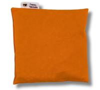Franzis Nähstube 20x20cm Cuscino di farro arancione in 100% cotone I Cuscino di farro 20x20 per microonde I Cuscino riscaldante, cuscino di farro, cus