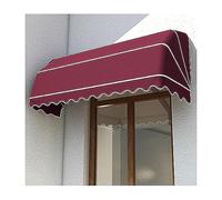 Französisch Gebogen Faltbare Markise - Wasserdichter Sonnenschutz für Außenbereich Teleskopisch 135x80x80CM Rosso - Ideal für Garten Terrasse & Balkon Deko