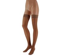 Franzoni Calze Autoreggenti a Compressione Graduata 140 Denari, Paramedicale, Sollievo per Gambe - Made in Italy (4, Natural)