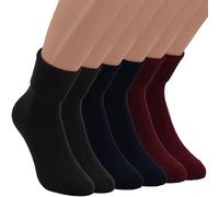 Franzoni Calzino Morbidone, Calzini Donna Morbidoni, Caldi e Comodi con Trattamento Angoretta, Unisex, Promopack - Made in Italy - 3 Paia (Assortito Scuro)