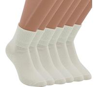 Franzoni Calzino Morbidone, Calzini Donna Morbidoni, Caldi e Comodi con Trattamento Angoretta, Unisex, Promopack - Made in Italy - 3 Paia (Bianco)