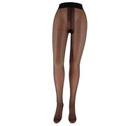 Franzoni Collant Forever 12 Denari, Collant Donna, Collant Velato Effetto Tuttonudo, con Tassello in Cotone e Cucitura Piatta - Made in Italy (Nero, 5)