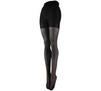 Franzoni Collant Profile 40 Denari, Collant Donna, Calze Snellenti, Calze con Corpino Modellante e Tassello in Cotone - Made in Italy - 1 Paio (1-2, Nero)