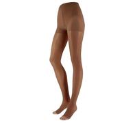 Franzoni Collant Sollievo 140 Denari Punta Aperta, Collant Donna a Compressione Graduata, Calzamaglia Paramedicale, Punta Aperta - Made in Italy (4, Natural)