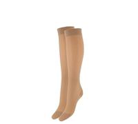 Franzoni Gambaletto Sollievo 70 Denari, Gambaletti a Compressione Graduata Donna Uomo, Calza Paramedicale Unisex, Calze Problema Circolazione, Punta e Tallone Rinforzati - Made in Italy (miele, 2/3)