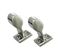 FRAOMHFW 2PCS in Acciaio Inox 316 Corrimano for Barche Raccordo estremità Destra Stanchion 7/8 Pollici 1 Pollice Pesante Hardware Marino for Tubo da 22mm e 25mm(25mm)