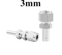 FRAOMHFW 3 4 6 8 10 12 16 mm 1/8" 1/4" 3/8" 1/2" 3/4" Raccordo a Compressione for Tubo OD 304 316L in Acciaio Inossidabile Raccordo for Tubo(3mm Compression,1L4 inch Tube OD_Thread)