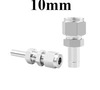 FRAOMHFW 3 4 6 8 10 12 16 mm 1/8" 1/4" 3/8" 1/2" 3/4" Raccordo a Compressione for Tubo OD 304 316L in Acciaio Inossidabile Raccordo for Tubo(10mm Compression,10MM Tube OD_Thread)