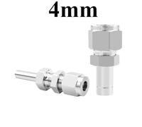 FRAOMHFW 3 4 6 8 10 12 16 mm 1/8" 1/4" 3/8" 1/2" 3/4" Raccordo a Compressione for Tubo OD 304 316L in Acciaio Inossidabile Raccordo for Tubo(4mm Compression,1L4 inch Tube OD_Thread)