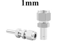 FRAOMHFW 3 4 6 8 10 12 16 mm 1/8" 1/4" 3/8" 1/2" 3/4" Raccordo a Compressione for Tubo OD 304 316L in Acciaio Inossidabile Raccordo for Tubo(1mm Compression,1MM Tube OD_Thread)