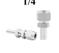 FRAOMHFW 3 4 6 8 10 12 16 mm 1/8" 1/4" 3/8" 1/2" 3/4" Raccordo a Compressione for Tubo OD 304 316L in Acciaio Inossidabile Raccordo for Tubo(1l4 inch Compression,6MM Tube OD_Thread)