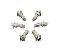 FRAOMHFW 5/10 Set GX12 Connettore Aviazione Base Quadrata Flangia Spina E Presa 2 Pin 3pin 4pin 5pin 6pin 7pin Diam 12mm DF12(5 Sets,GX12-3P)