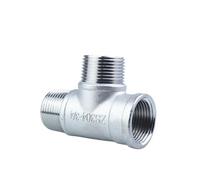 FRAOMHFW Raccordo for Tubo a T a 3 Vie filettato Maschio+Maschio+Femmina 1/4“ 3/8” 1/2" 3/4" 1" 1-1/4“ 1-1/2” BSP filettato Acciaio Inossidabile SS304(1/4")