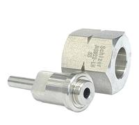 FRAOMHFW Raccordo for Tubo in Acciaio Inossidabile SUS316L con Saldatura Automatica, Raccordo for Tubo da 1/4" NPT Maschio da 1/4" a Sinistra JISW22(To 1l4 Auto Weld,JISW22 Left Hand_Other)