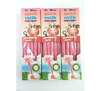 Frappè alla fragola al gusto cannucce Dr Moo Quick Milk x 30