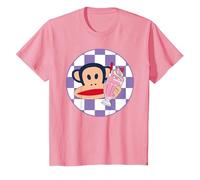 Frappè Paul Frank Julius Monkey Diner Maglietta, Bambini, Rosa, 10 Anni