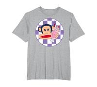 Frappè Paul Frank Julius Monkey Diner Maglietta, Uomo Taglie Grandi, Grigio Melange, 4X Tall