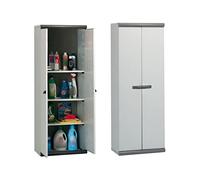 Garofalo Armadio da esterno Armadietto 2 Ante 3 Ripiani in Resina e Plastica