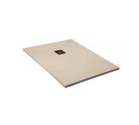 FRASCIO Piatto Doccia 80X190 cm Line Extra Slim Bianco Perla Ral 1013 In Resina Sintetica e Polvere Di Marmo Con Piletta In Omaggio