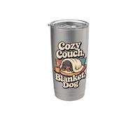 Frase bassotto coccole caffè Cozy Couch Blanket Dog Bicchiere termico in acciaio inox doppia parete