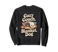 Frase Bassotto Coccole caffè Cozy Couch Blanket Dog Felpa