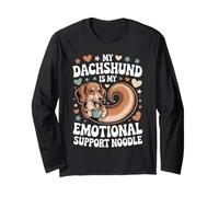 Frase Bassotto Emotional Support Noodle Simpatica Maglia a Manica