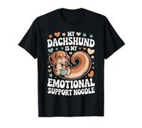 Frase Bassotto Emotional Support Noodle Simpatica Maglietta