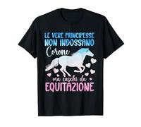 Frase Cavallo Equitazione Cavalcatrice Bambina Maglietta