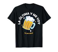 Frase Divertente L'Ultima Birra e Vado Maglietta