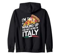 Frase Divertente per Chi Ama l’Italia Felpa con Cappuccio