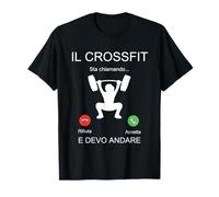 Frase Divertente Regalo Uomo Donna Il Crossfit Sta Chiamando Maglietta