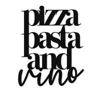 Frase in Legno Arredo Cucina Ristorante Pizzeria Scritta Dipinta a Mano Moderna