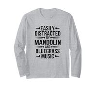 Frase Mandolino Musica Bluegrass Folk Maglia a Manica