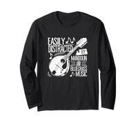 Frase Mandolino Musica Bluegrass Folk Maglia a Manica