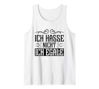 Frase Tedesca Divertente ICH Hasse Nicht Egale Canotta
