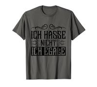 Frase Tedesca Divertente ICH Hasse Nicht Egale Maglietta
