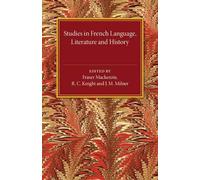 Fraser Mackenzie Studies in French Language Literature and History (Tascabile)