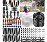 Frasheng 265 Pezzi Kit Irrigazione a Goccia, 40M + 6M Sistema di Irrigazione automatico, Micro Drip Kit Irrigazione Orto Automatico, Kit di irrigazione a goccia per Orto Balcone Aiuola Piante