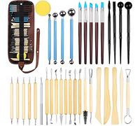 Frasheng 36 Pezzi Strumento per Modellare l’Argilla,Attrezzi Ceramica,Strumenti Argilla,Ceramiche di Attrezzi Sculpting Tool,Ceramica Strumento Graver Kit,Kit per Modellazione,per Scultura in Argilla