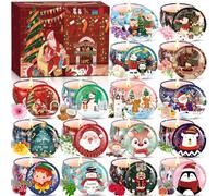 Frasheng Candle Candele Profumate Regalo di Natale 16 pezzi Candele Set per Aromaterapia Candela Aromatica di cera di soia naturale con coperchio, Decora il Natale, Regalo per Donna, Mamma, Amici