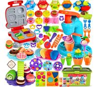 Frasheng Formine per Plastilina, 76 Pezzi giochi di plastilina per bambini 2-10 anni, Plastilina Accessori, regalini fine festa compleanno per Ragazzo Ragazza, Pasta da Modellare, 12 vasetti
