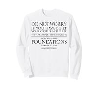 Frasi motivazionali di H.D. Thoreau Tee Castles in The Air Top Felpa