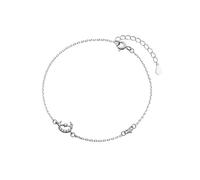 Frasi Set Perla Bracciale Quarzo Anelli e Luna Zirconia Sogno Bracciale Stella e Luna Braccialetti di Charm per Donne Braccialetti Pendente Stella Bracciale Per Scelta Gioielli, Taglia unica, Metallo